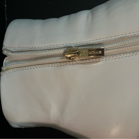 Elegant white leather boots - Picture 5 of 8